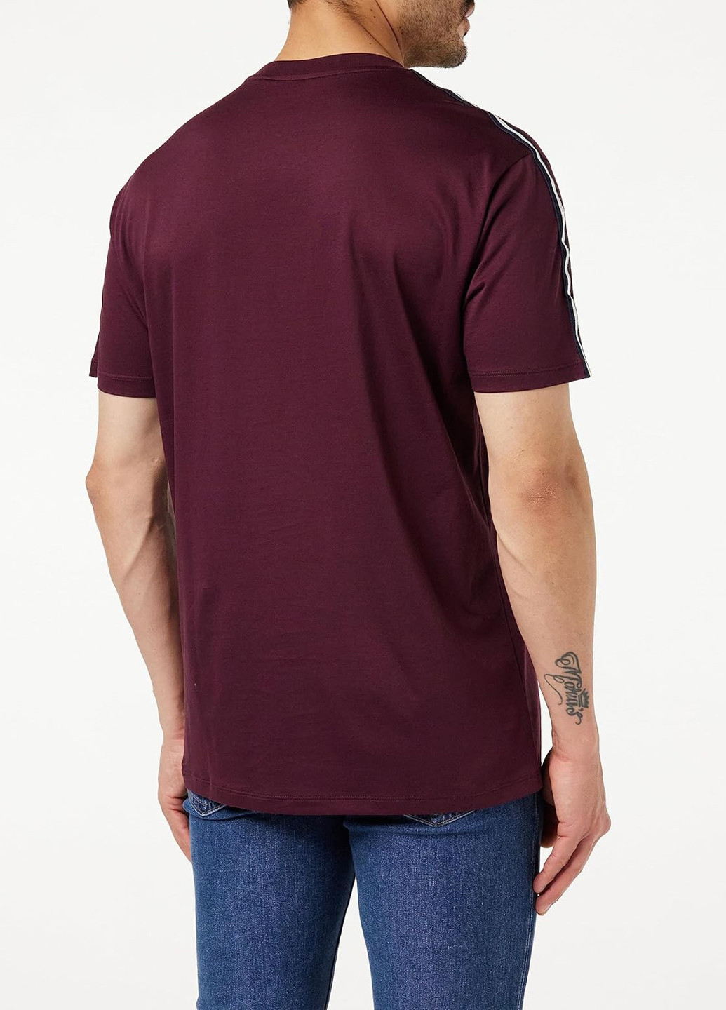 Темно-бордова футболка Armani Exchange