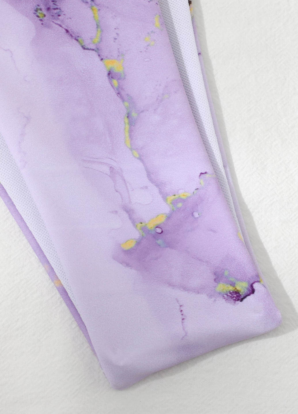 Лиловый летний купальник (лиф, трусики, юбка) бикини, раздельный SHEIN