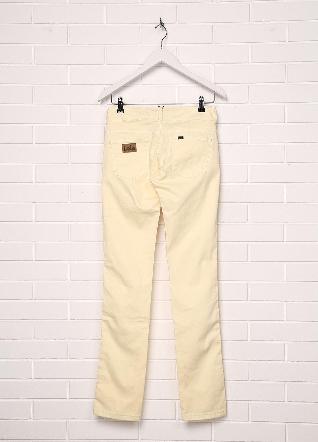 Кремовые кэжуал демисезонные прямые брюки Lois Jeans