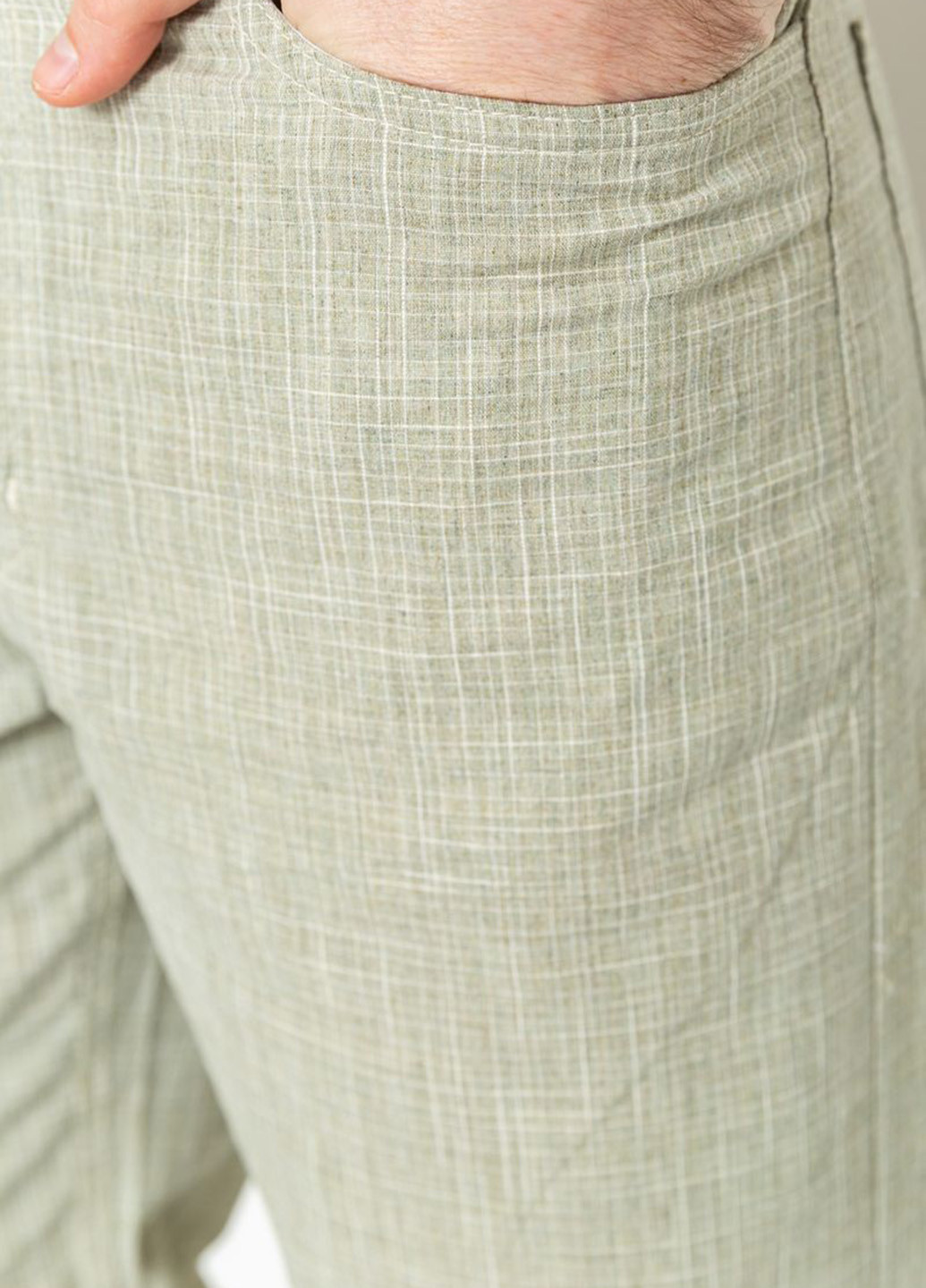 Оливковые кэжуал летние прямые брюки Ager