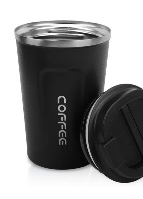 Металлическая термокружка Coffe Tumbler 380 мл - черная More (253850564)