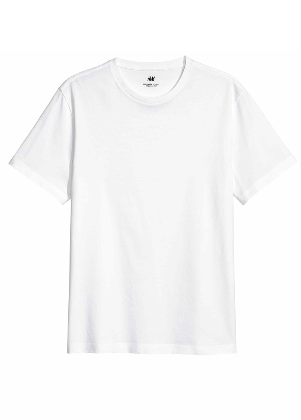 Белая футболка с коротким рукавом H&M