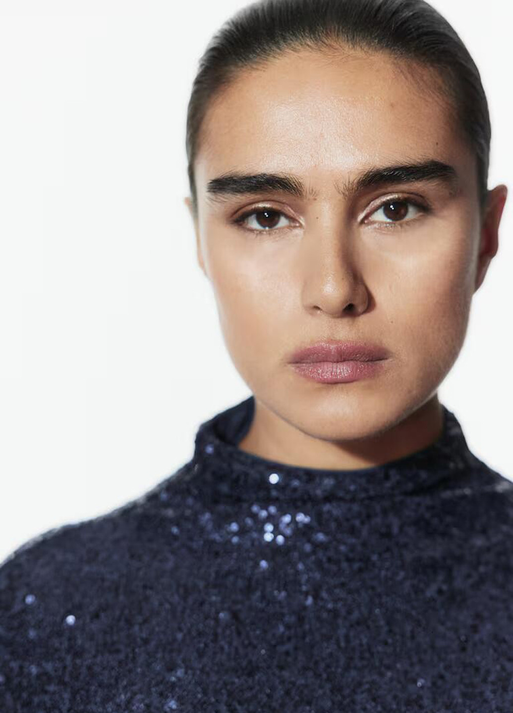 Тёмно-синяя блуза H&M