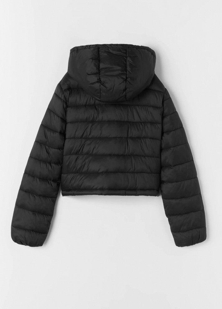 Чорна демісезонна куртка демісезонна для дівчинки Zara