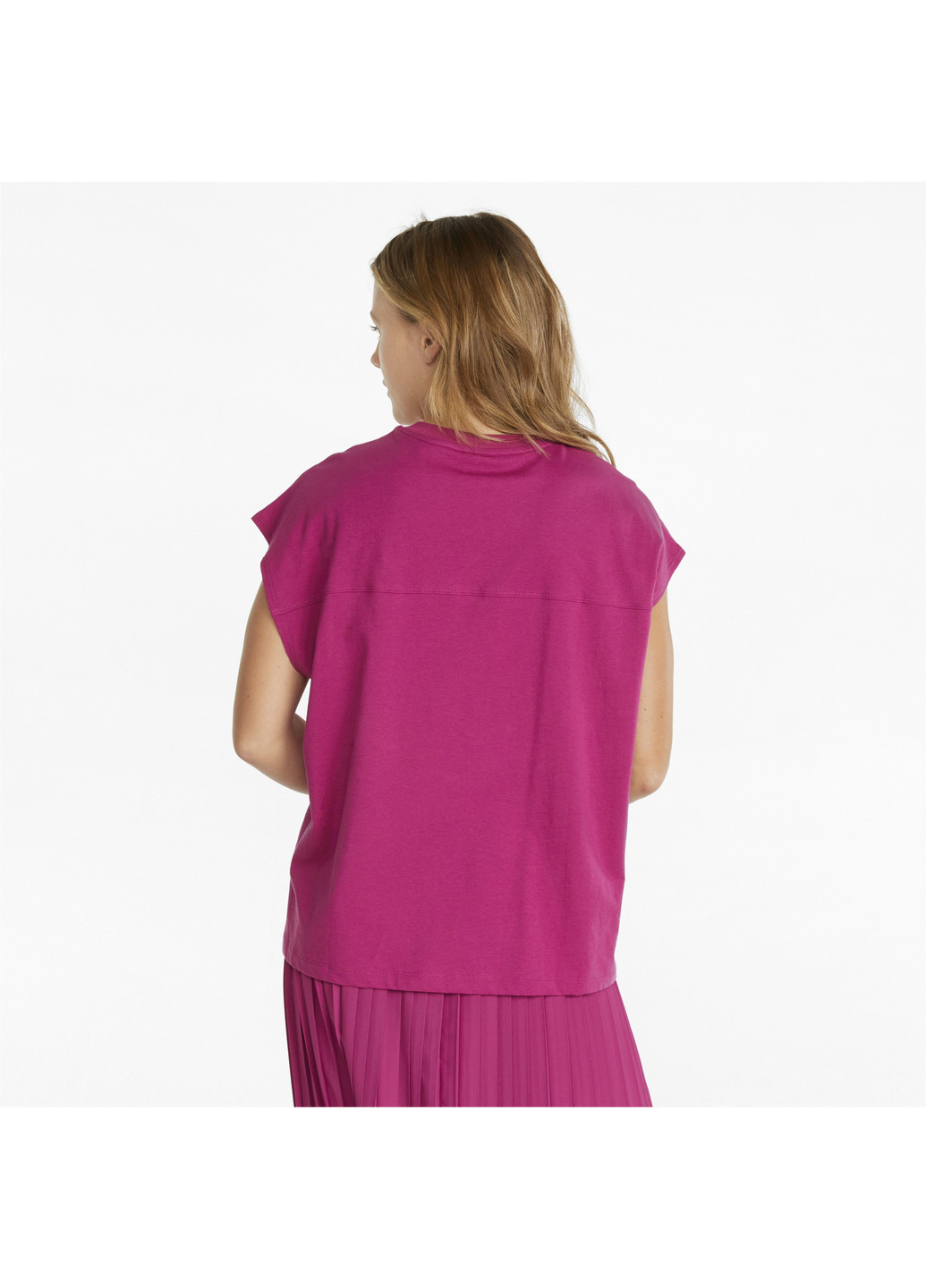 Розовая всесезон футболка infuse sleeveless women's tee Puma
