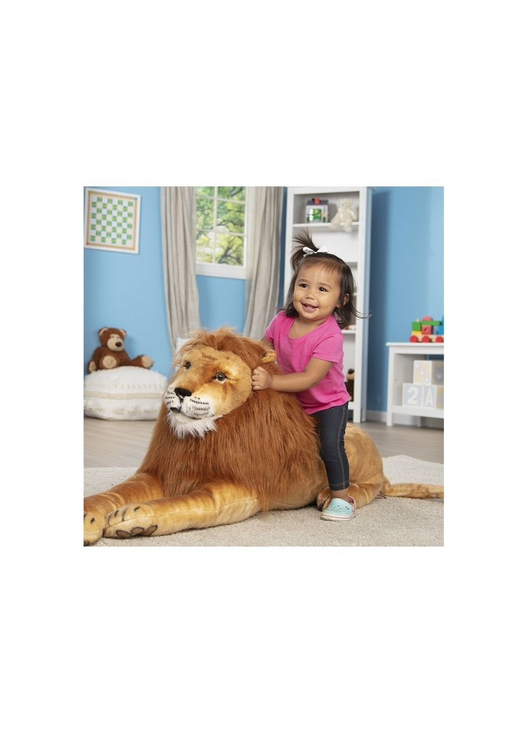 Мягкая игрушка Гигантский плюшевый лев, 1,8м (MD12102) Melissa&Doug (254067364)