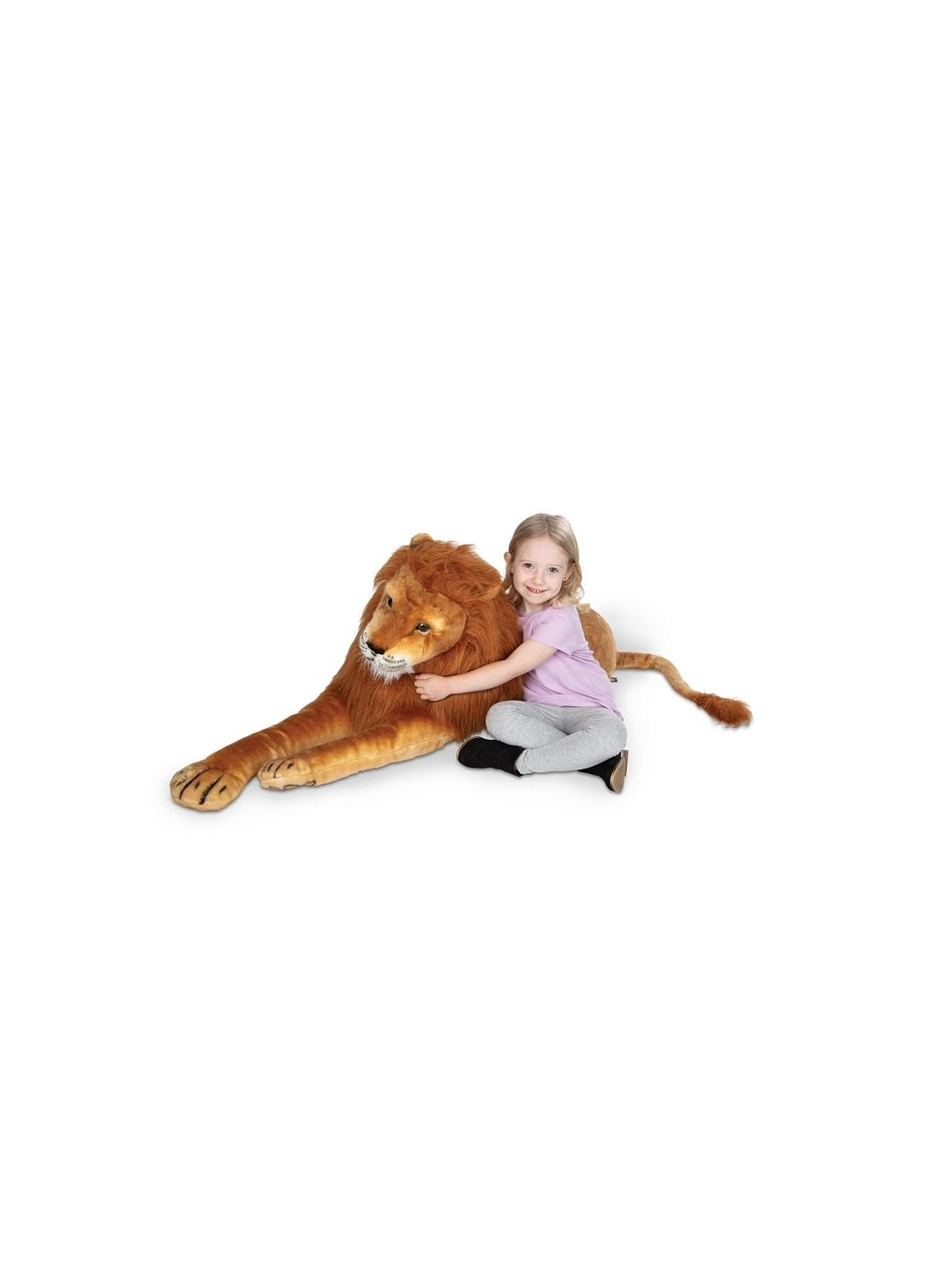 Мягкая игрушка Гигантский плюшевый лев, 1,8м (MD12102) Melissa&Doug (254067364)