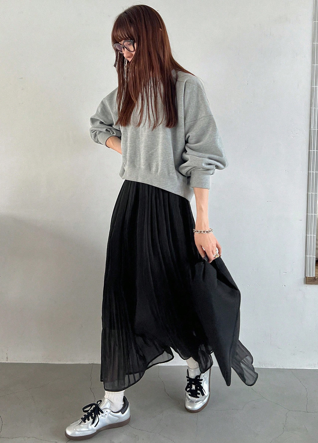 Черная кэжуал однотонная юбка SHEIN а-силуэта (трапеция)