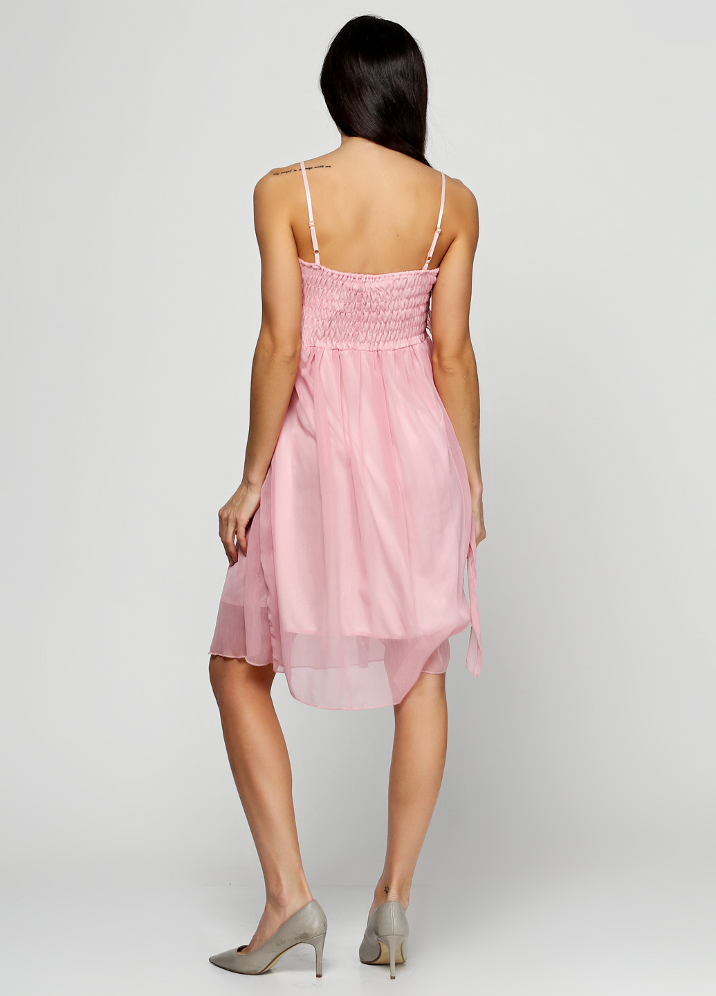 Світло-рожева кежуал сукня MNG однотонна
