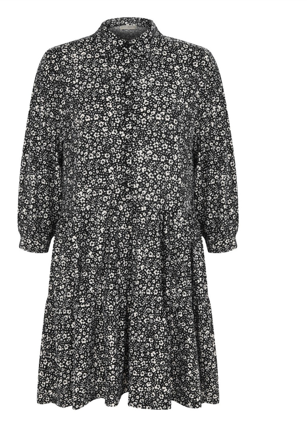 Чорна кежуал сукня Mudo з квітковим принтом