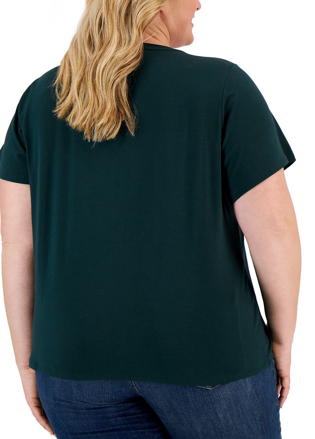 Темно-зеленая летняя футболка Calvin Klein