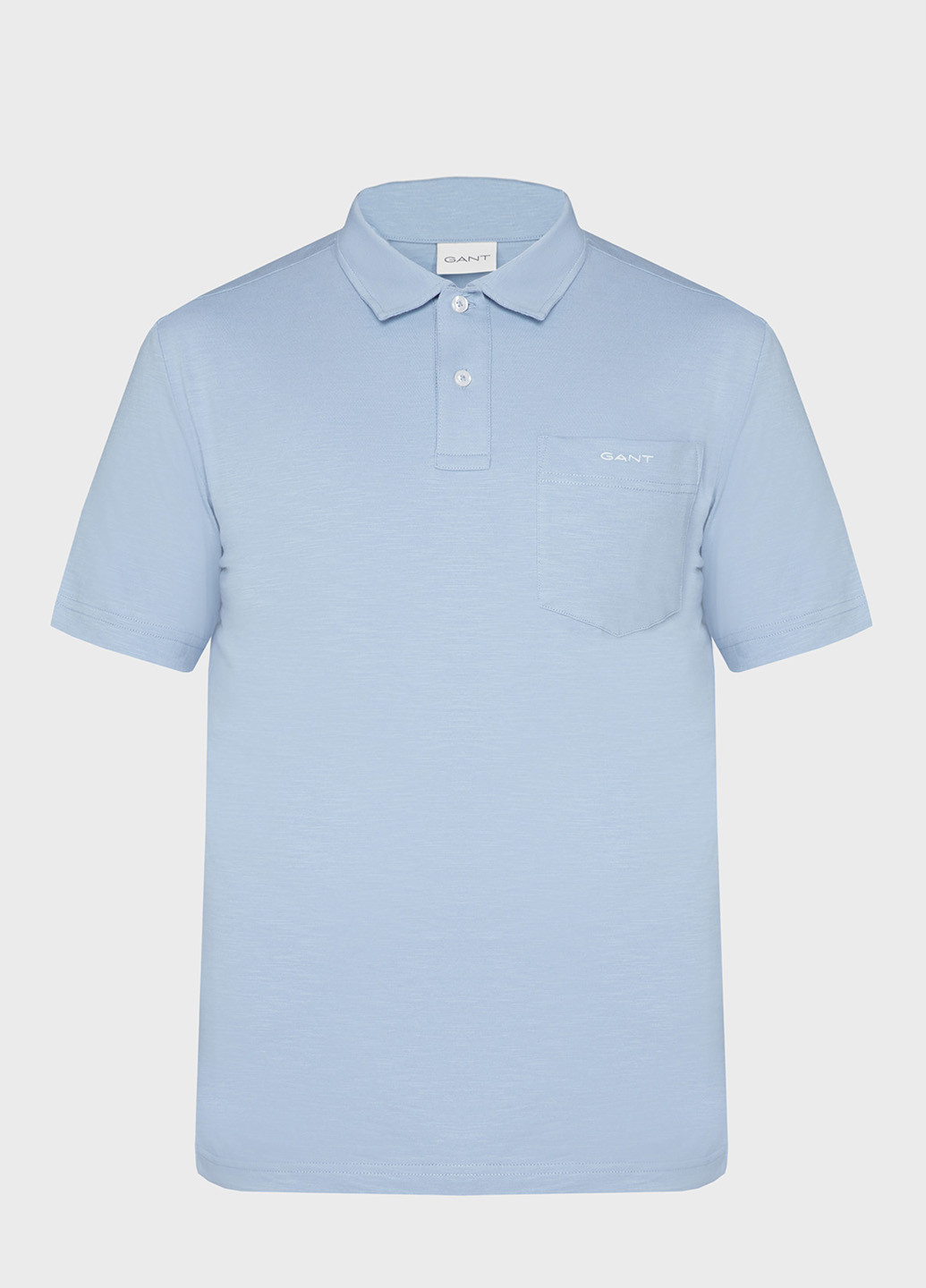 Голубой футболка-поло для мужчин Gant однотонная