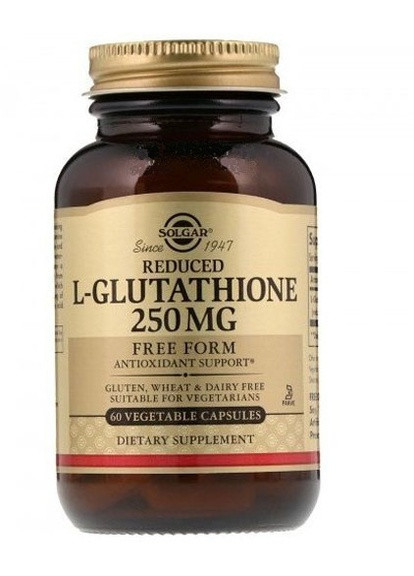 Reduced L-Glutathione 250 mg 60 Veg Caps Solgar (256380084)