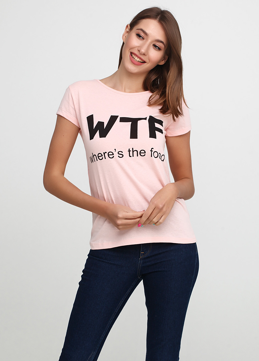Светло-розовая летняя футболка OTTODIX