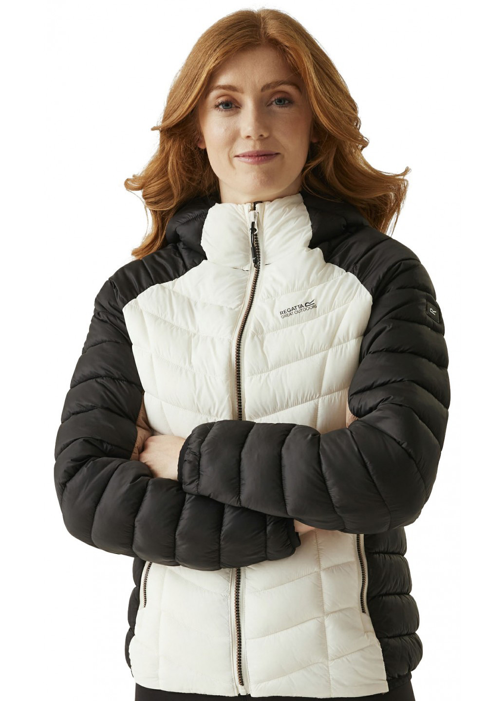 Черно-белая зимняя куртка Regatta Women Hooded Dalent