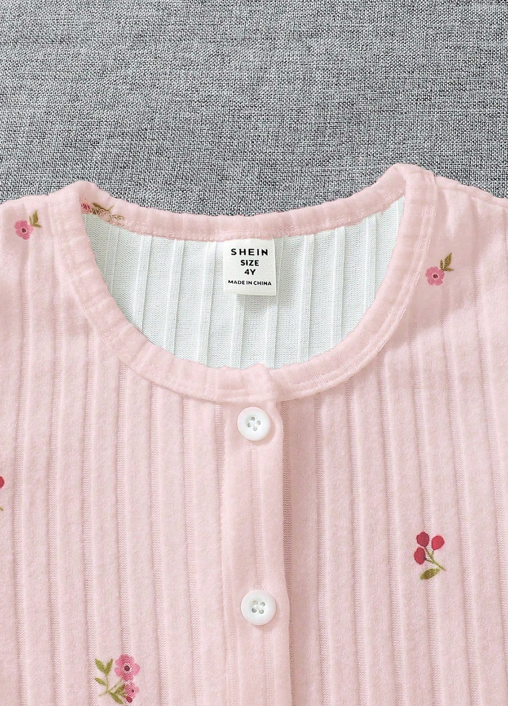 Світло-рожева всесезон піжама (кофта, штани) SHEIN