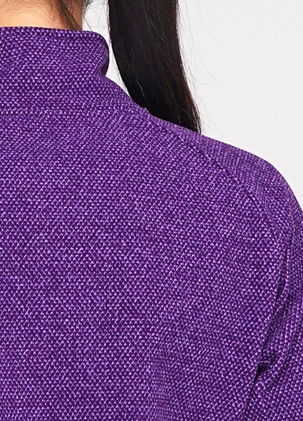 Свитшот East Peak - Прямой крой меланж фиолетовый спортивный полиэстер - (204105266)