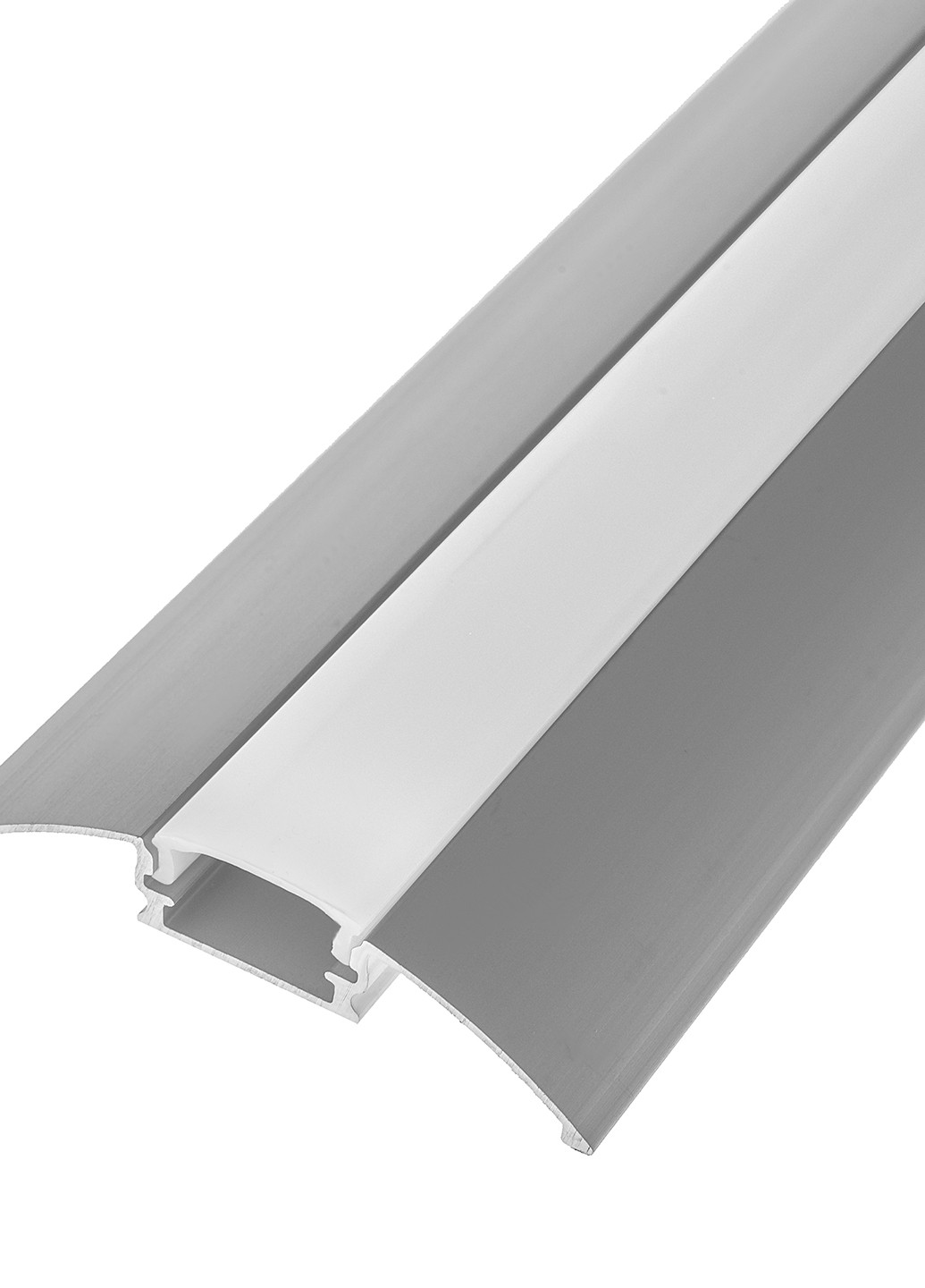 Профіль алюмінієвий для світлодіодної стрічки, 1000х50х8 мм Brille (151242333)