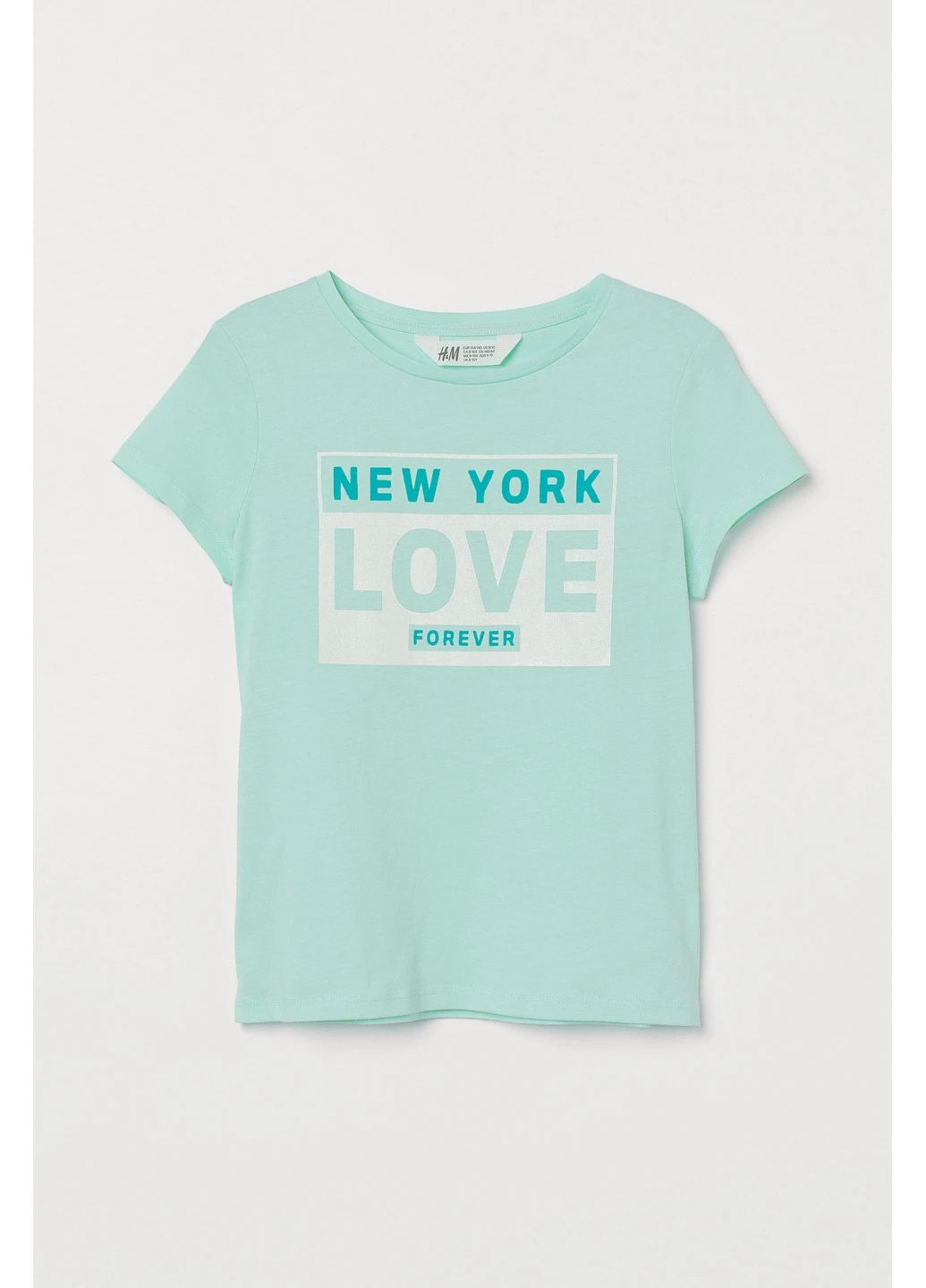 Бірюзова літня футболка H&M