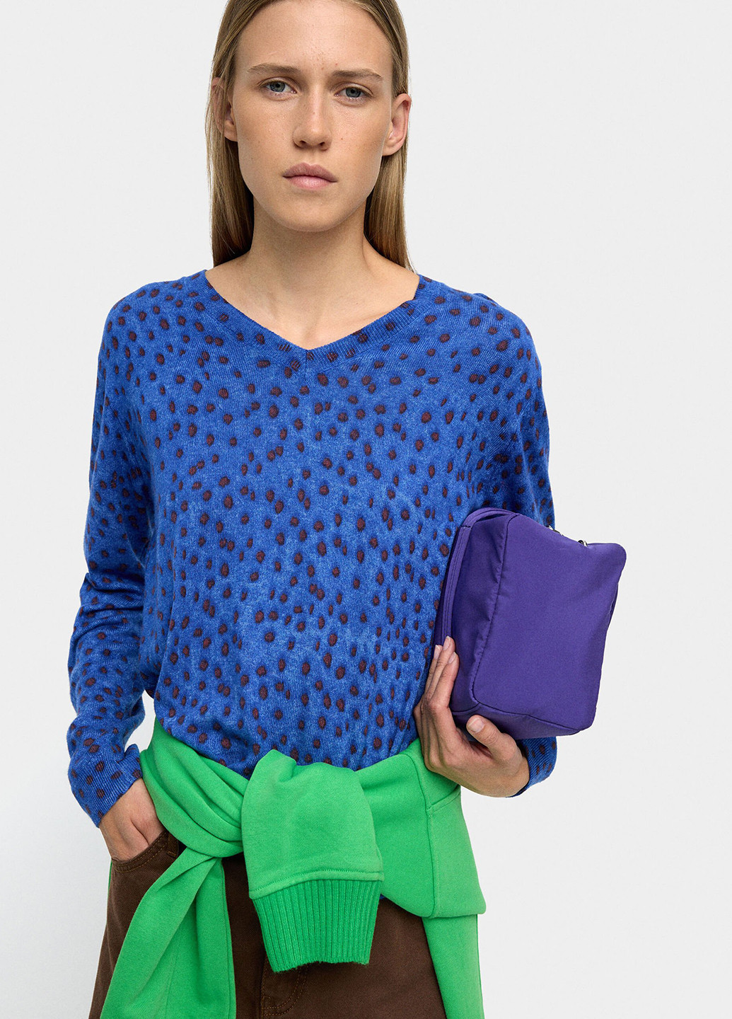 Голубой демисезонный свитер Parfois