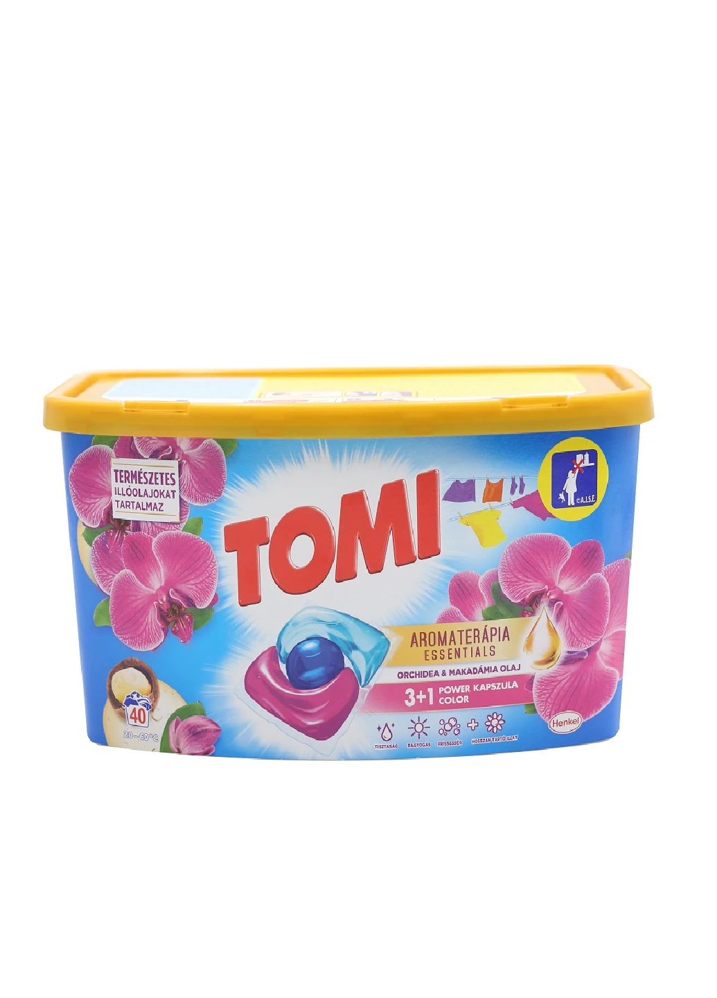Гель-капсули для прання Aromaterapia Орхідея і Олія Макадамії 40 шт TOMI (253145924)