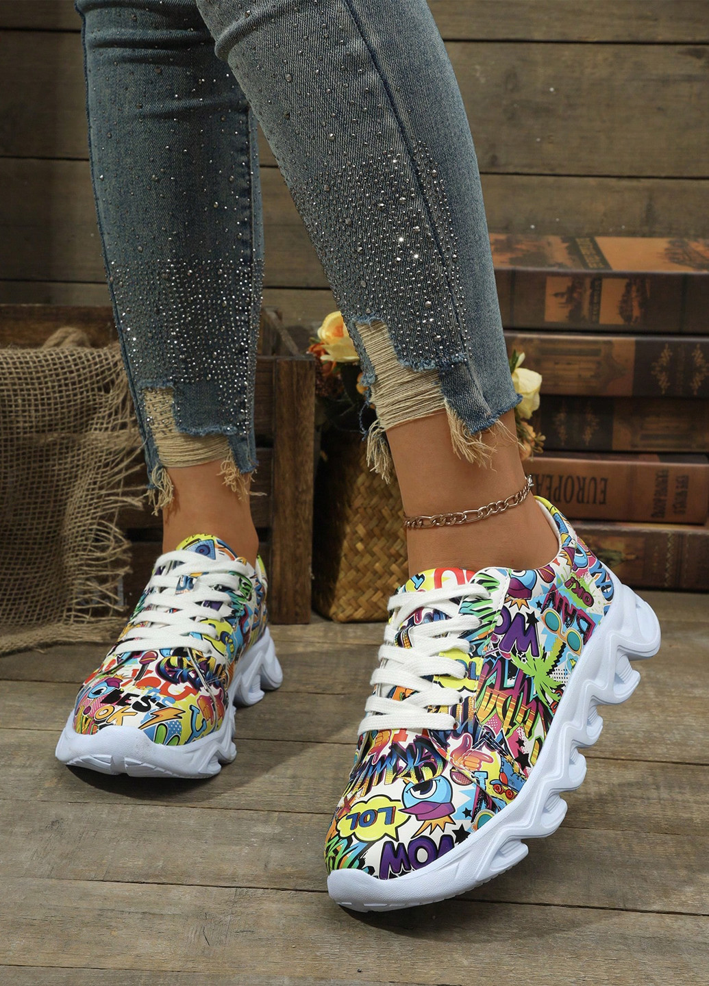 Кроссовки SHEIN комбинированные демисезоны (345181868)