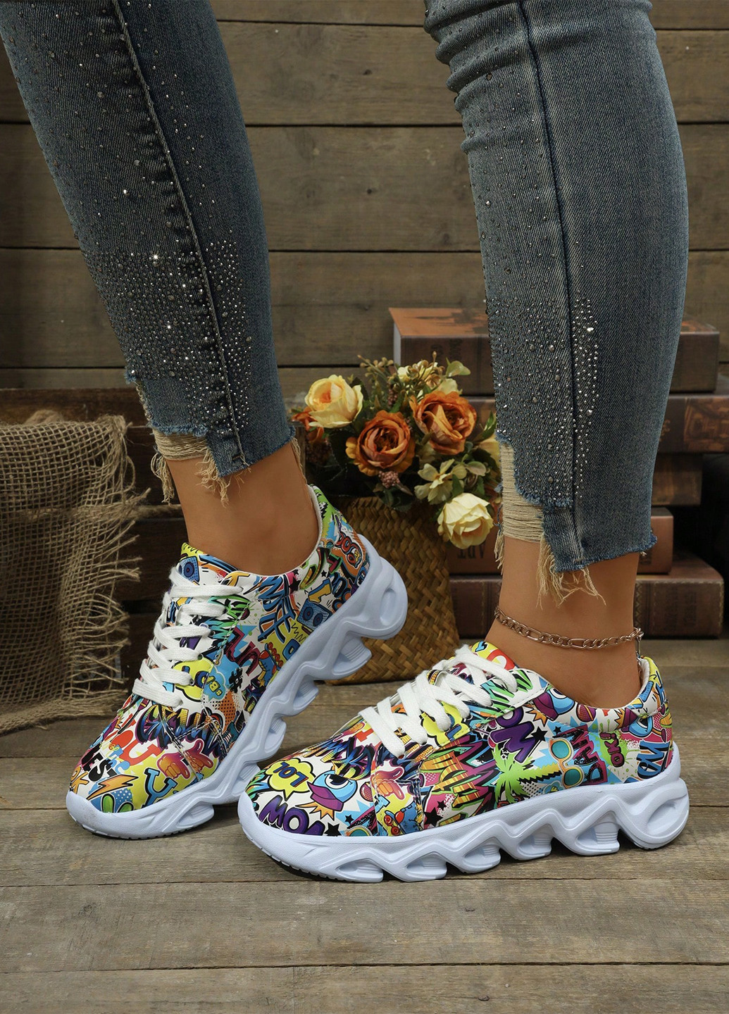 Кроссовки SHEIN комбинированные демисезоны (345181868)