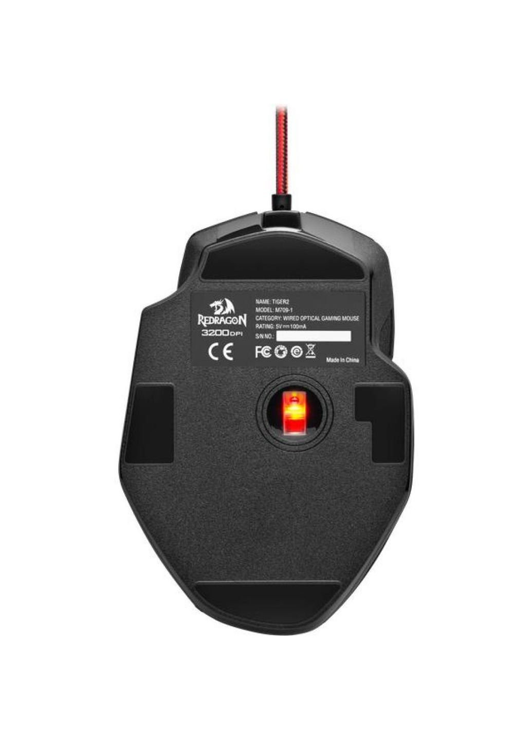 Мышка Tiger 2 USB Black (77637) Redragon (252632354)