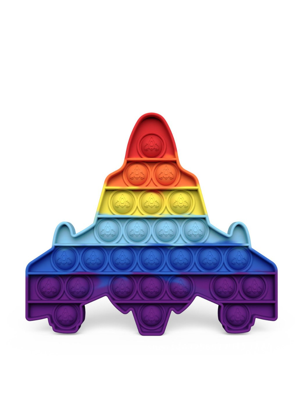 Антистрес іграшка Pop It Літак веселка пухирця 5077 Power (254454388)