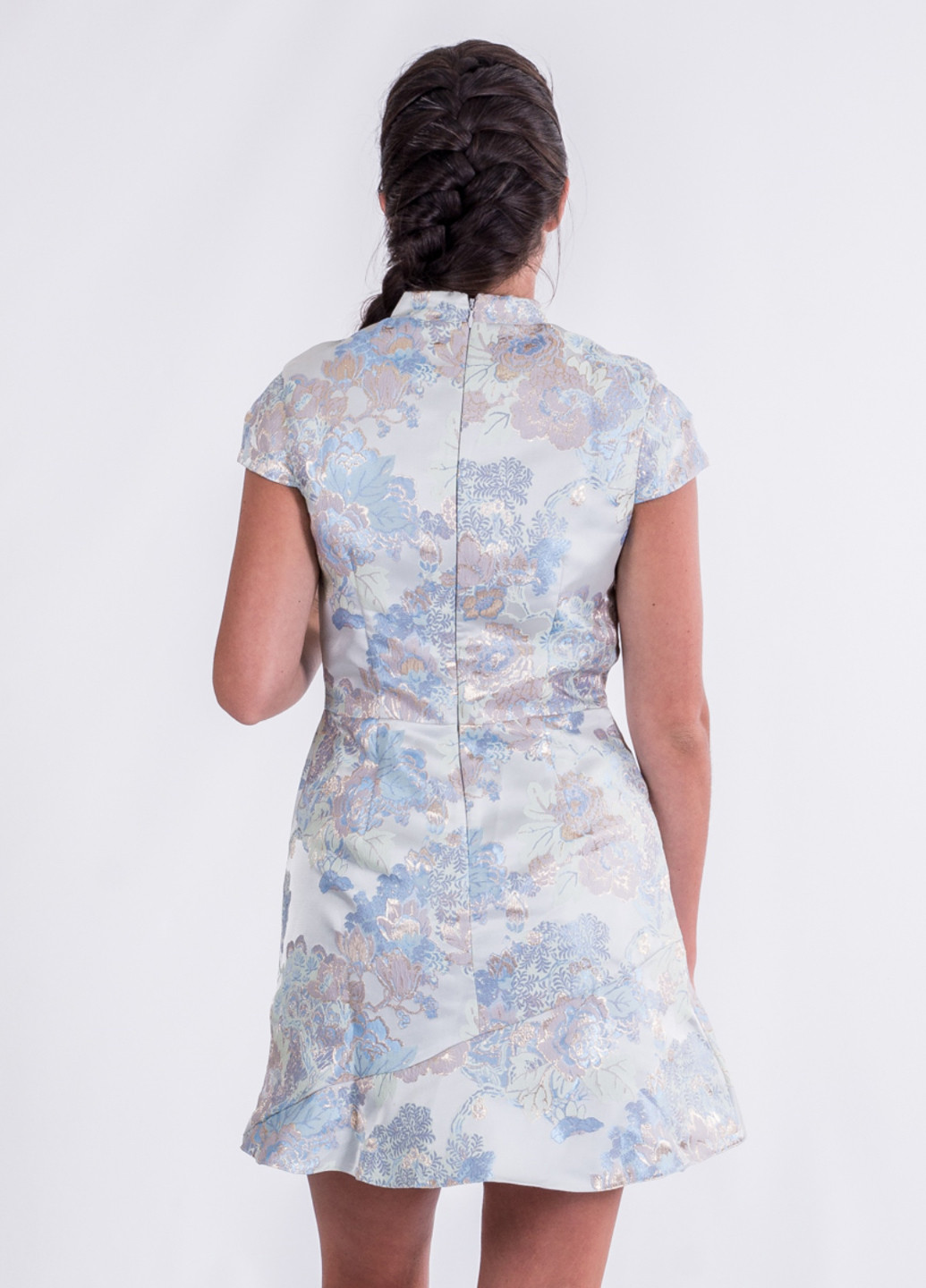 Голубое кэжуал платье Miss Selfridge с цветочным принтом