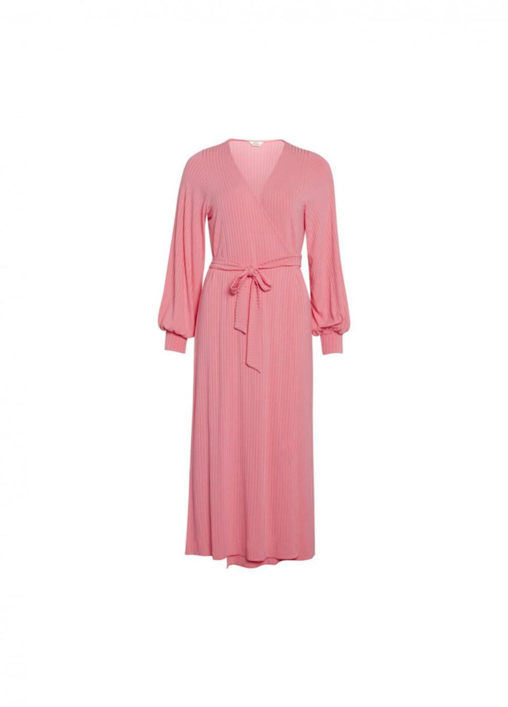 Розовое кэжуал платье на запах Mads Norgaard однотонное