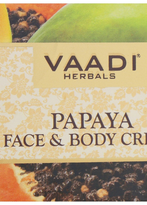 Крем для обличчя і тіла "Папая" Vaadi Herbals Papaya Cream Triuga Herbal (248641117)