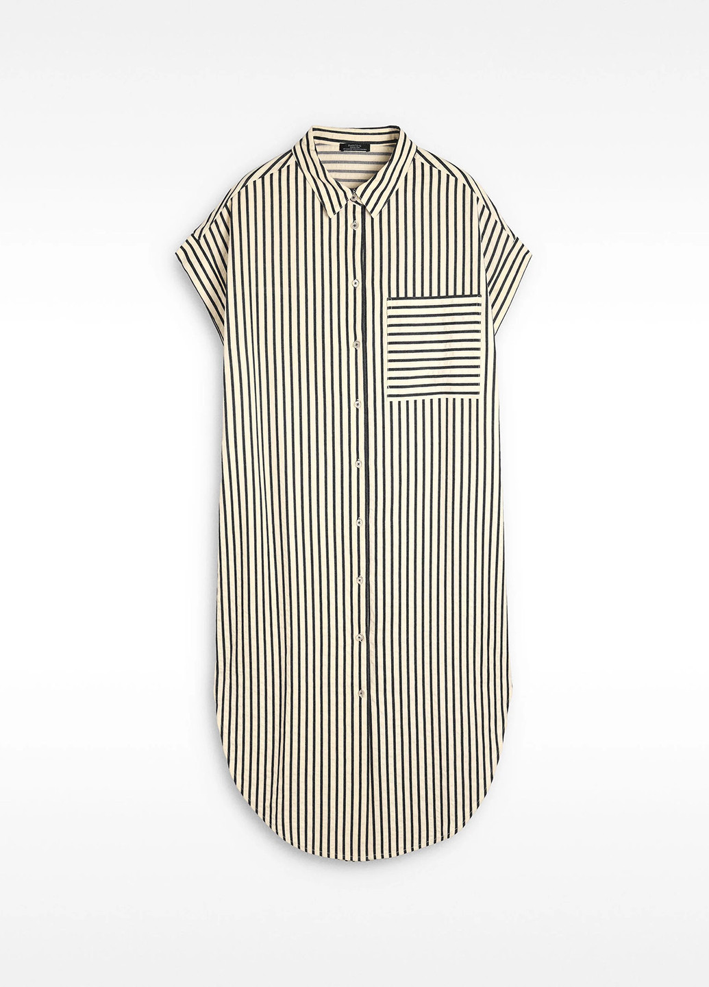 Чорно-білий кежуал сукня сукня-сорочка Parfois в смужку
