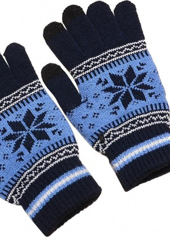 Перчатки Хоко для сенсорных экранов XoKo ornament blue (216133423)