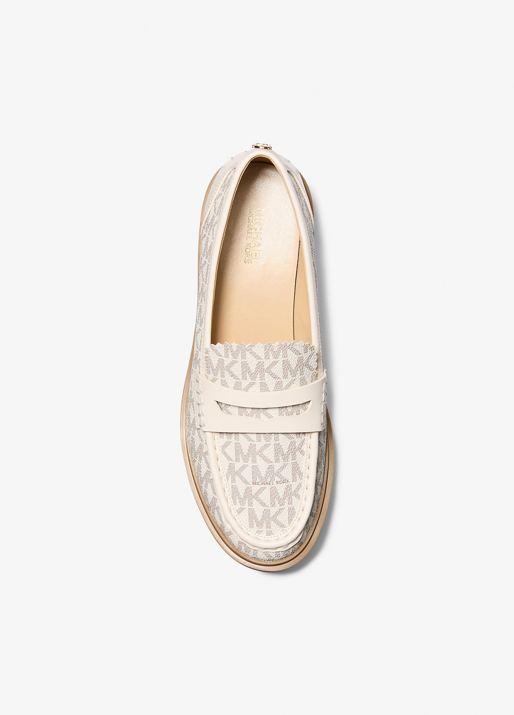 Michael Kors Туфлі лоферы молочный з искусственная кожа, сша — демисезон (330778500)