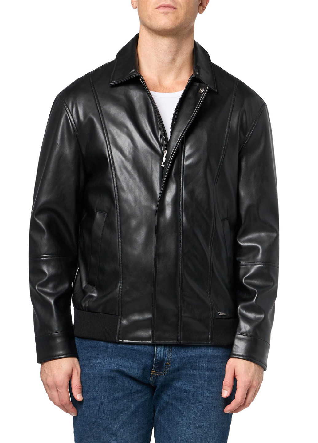 Черная демисезонная куртка Guess