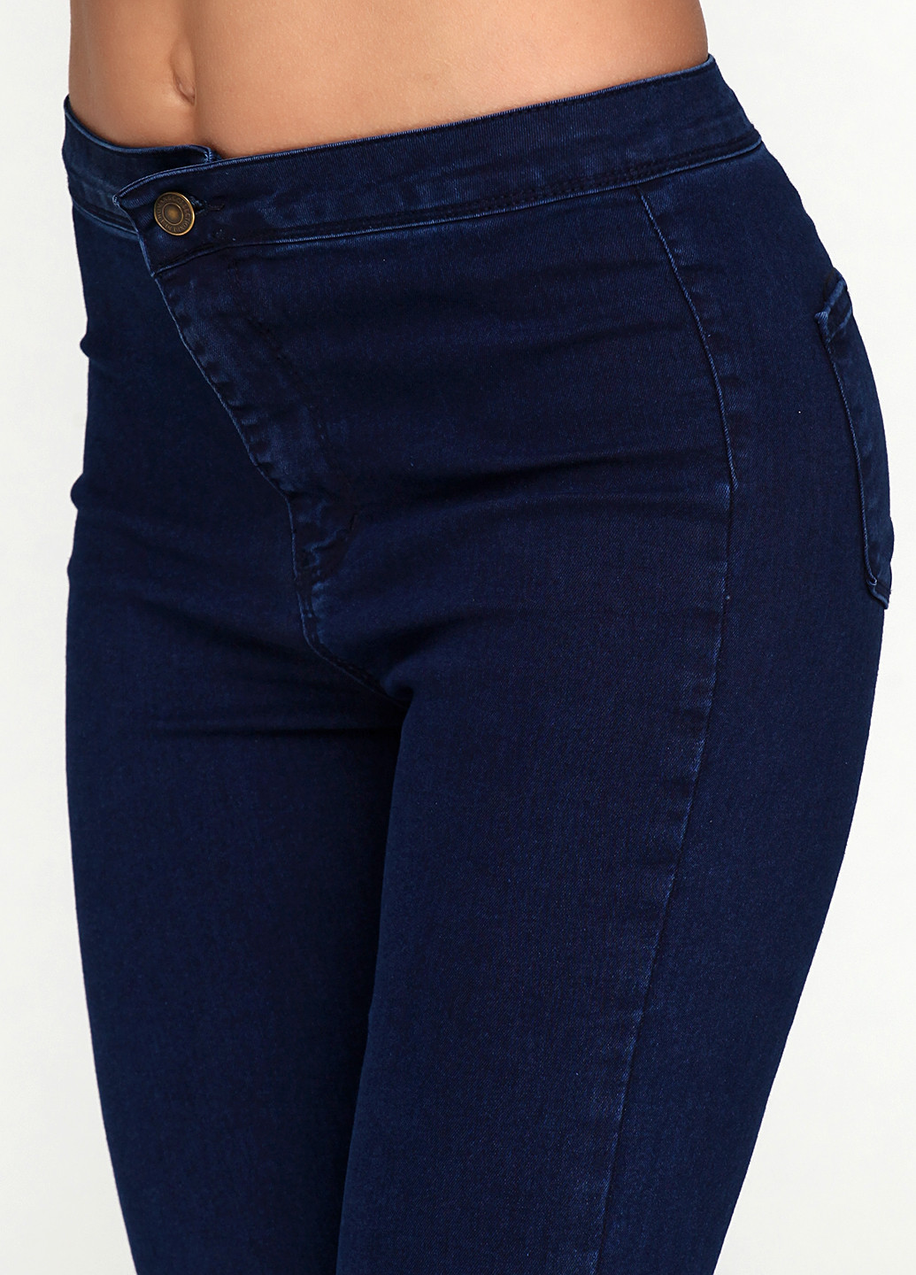 Темно-синие демисезонные скинни джинсы Teen Blue