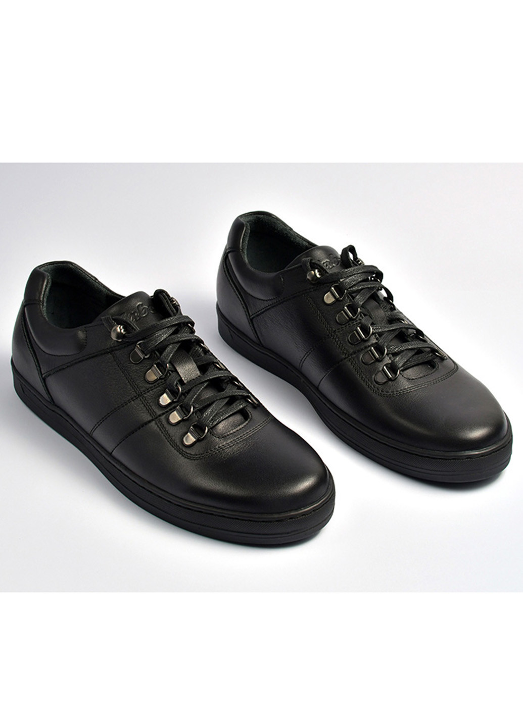 Черные туфли мужские Faber на шнурках