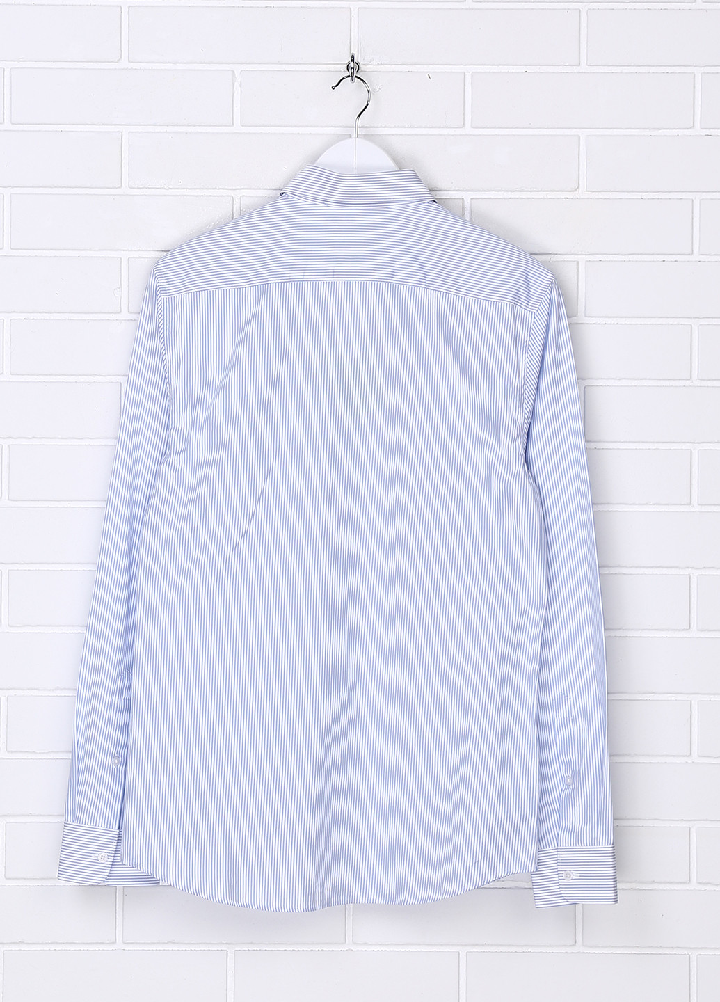 Голубой классическая рубашка H&M с длинным рукавом