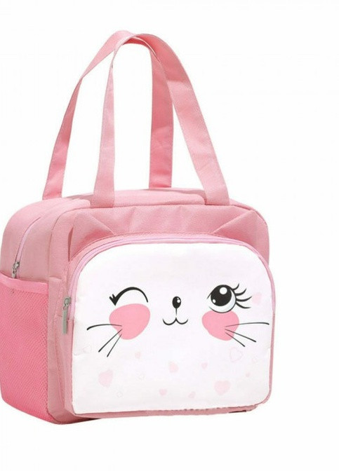 Темосумка для ланча/lunch bag с карманом Зайчик, розовая No Brand (252644151)