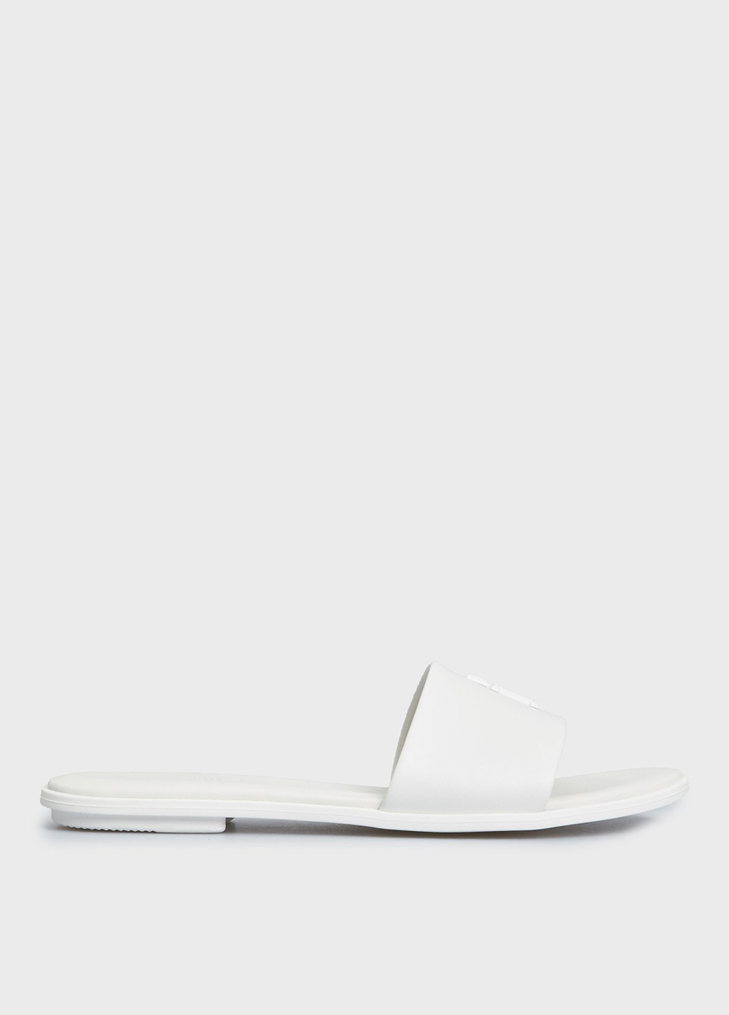 Белые шлепанцы Tommy Hilfiger с логотипом