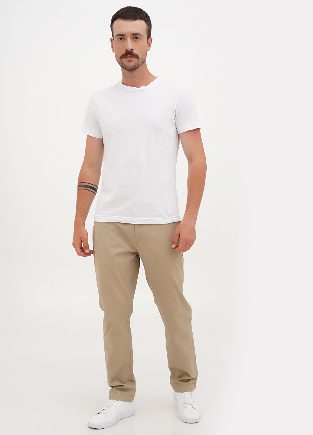 Бежевые кэжуал демисезонные прямые брюки J.Crew