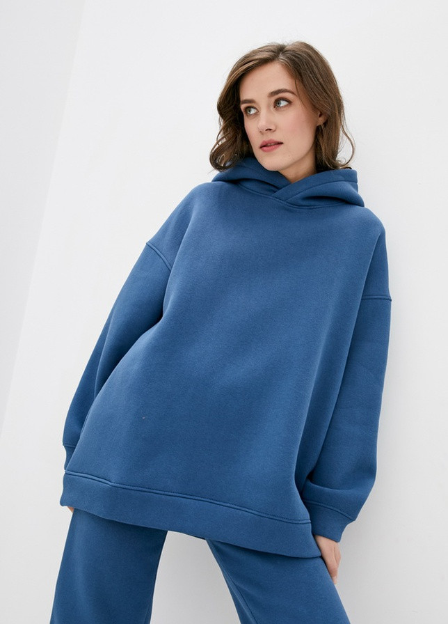 Худі трикотажне утеплене з капюшоном Teal Forly (251127017)