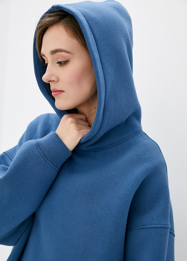 Худі трикотажне утеплене з капюшоном Teal Forly (251127017)