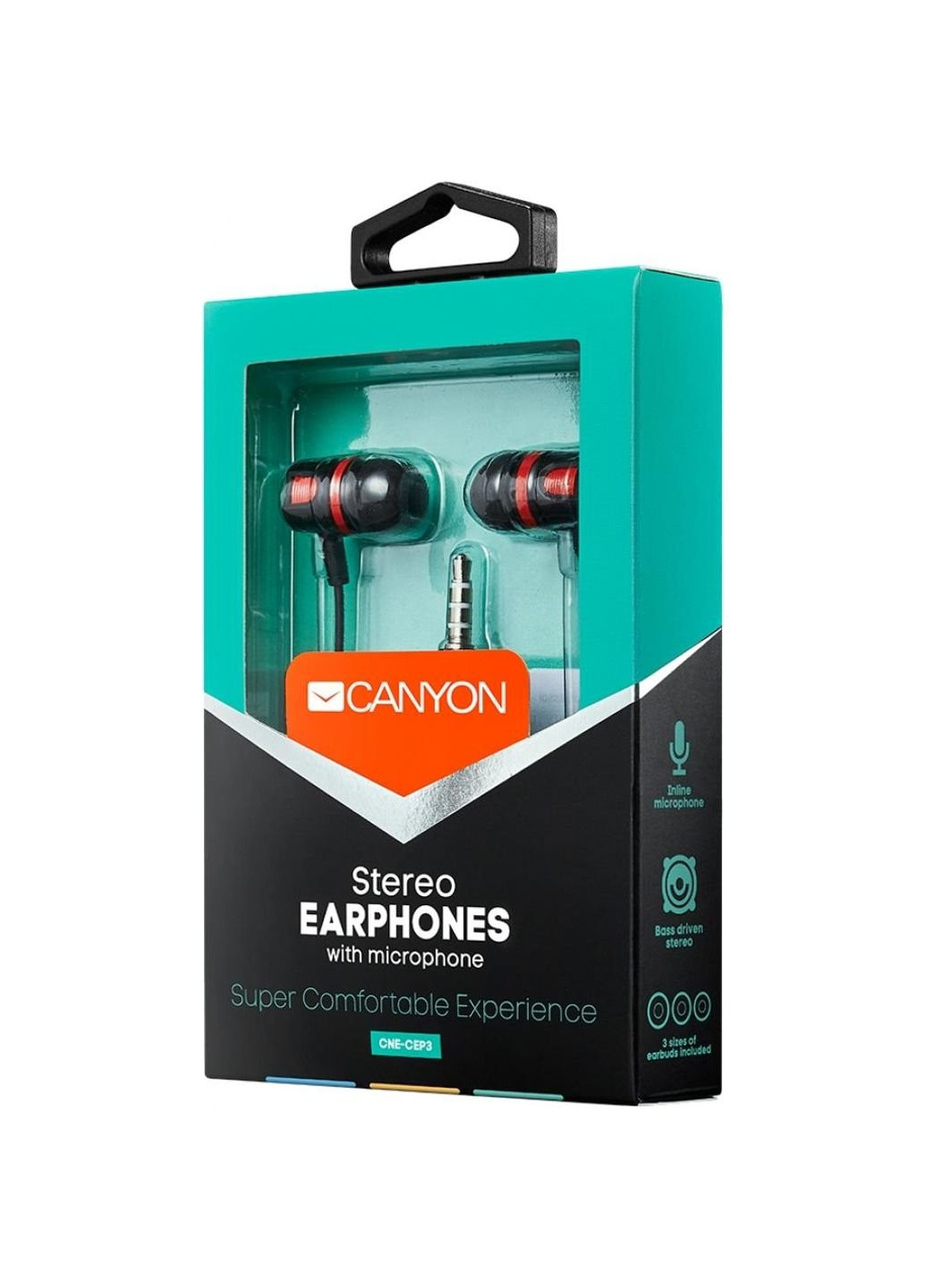 Наушники (CNE-CEP3R) Canyon Red (253546580)