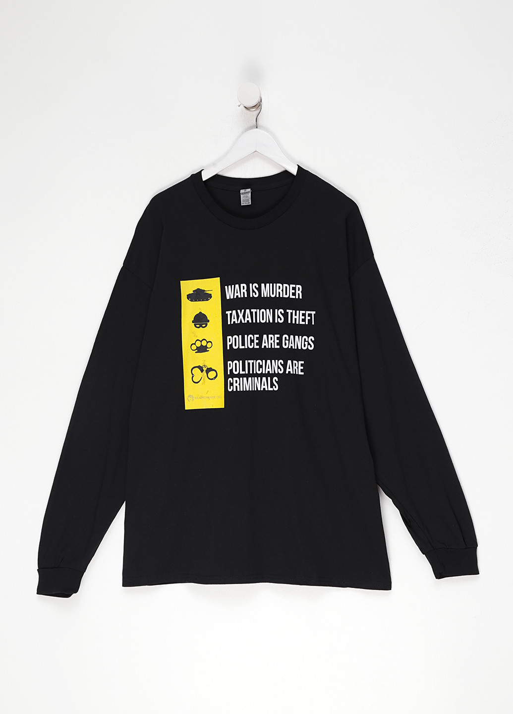 Черный демисезонный спортивный, кэжуал лонгслив Gildan с надписями