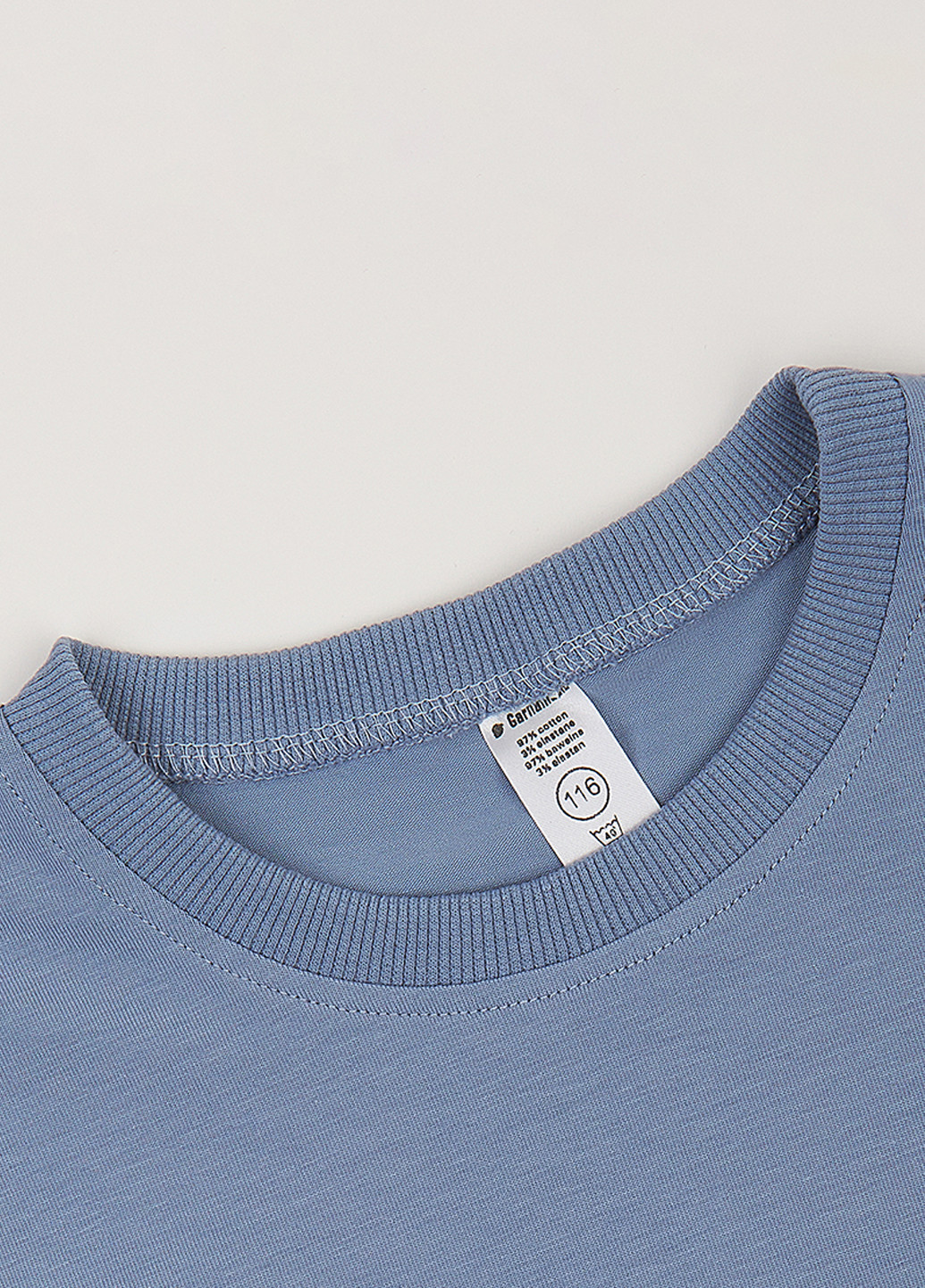 Голубая летняя футболка Garnamama