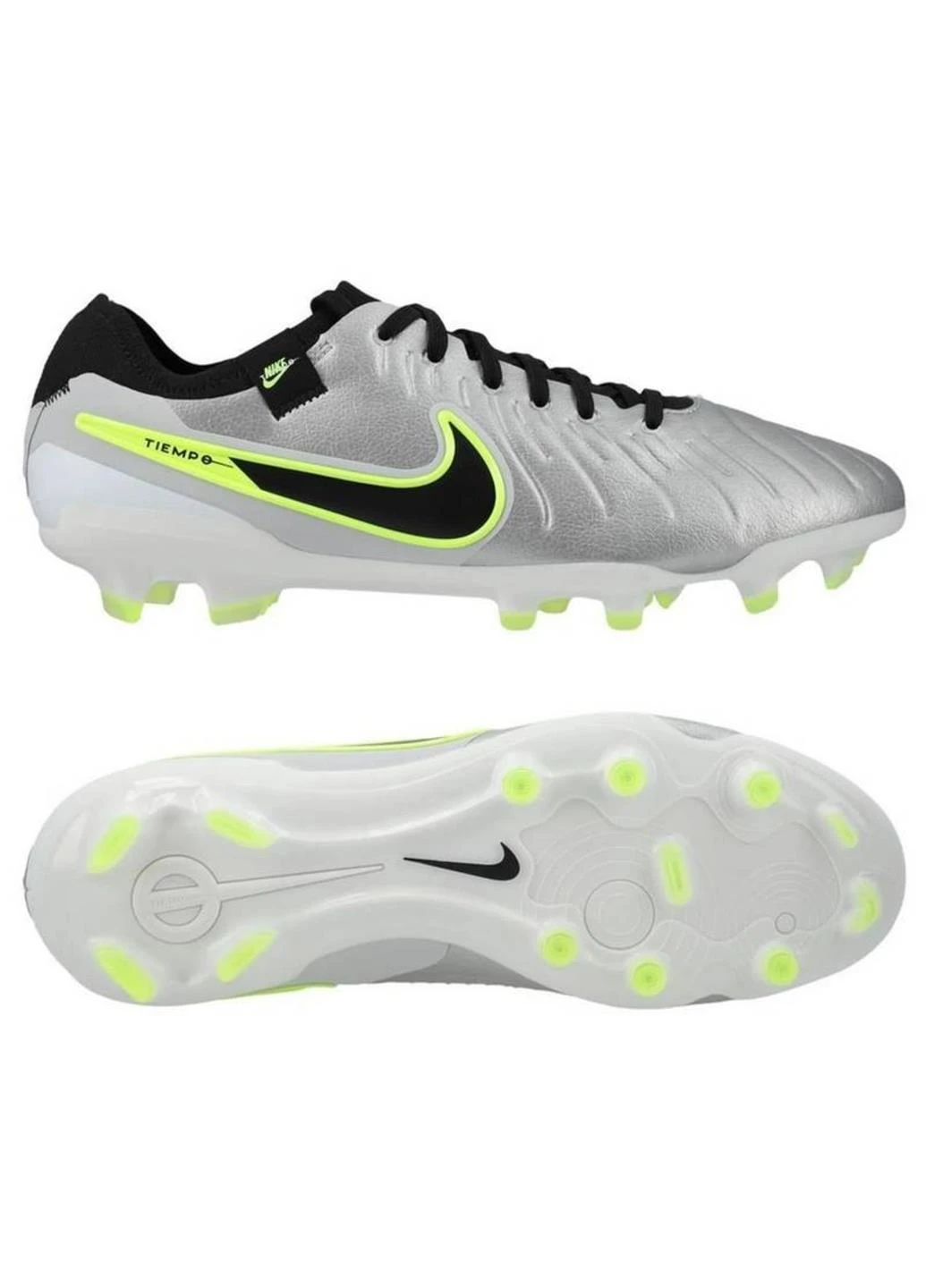Серебряные футбольные бутсы dv4333-001 Nike