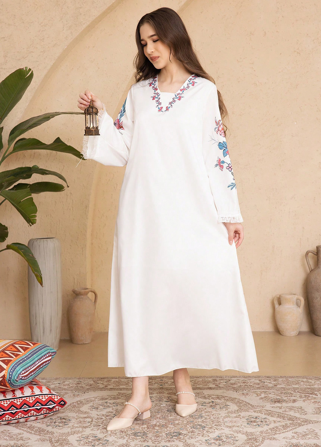 Молочное платье SHEIN (367017854)