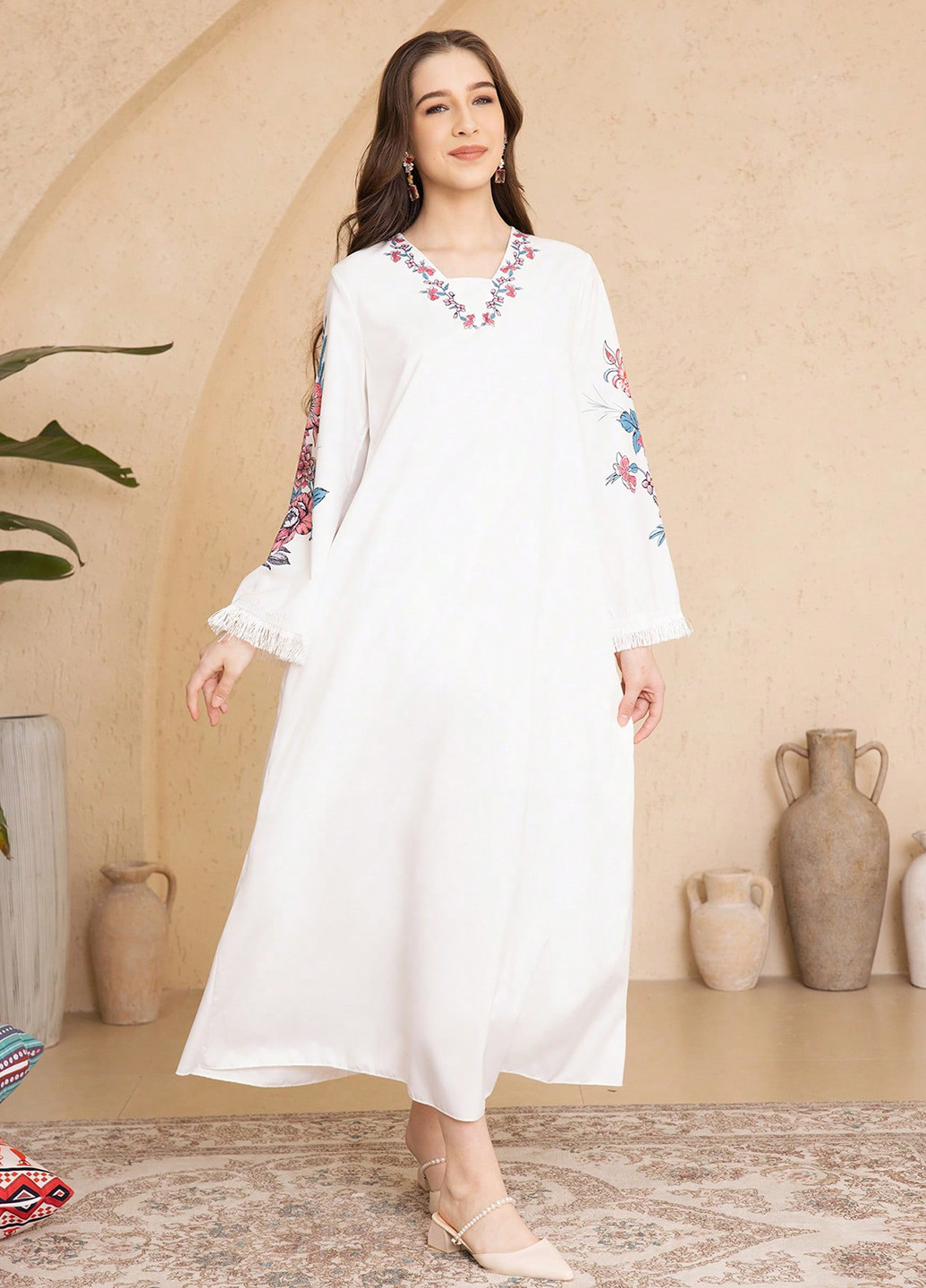 Молочное платье SHEIN (367017854)